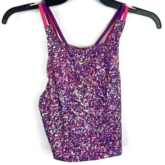 Nike Girl’s Two Piece Purple Tankini Swimsuit Set Size XL